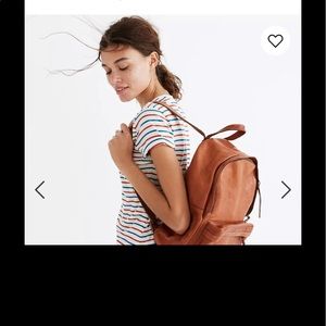 Madewell transport rucksack leather backpack.